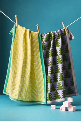 Kringle Jacquard Dish Towels, Set of 2 | Anthropologie (US)