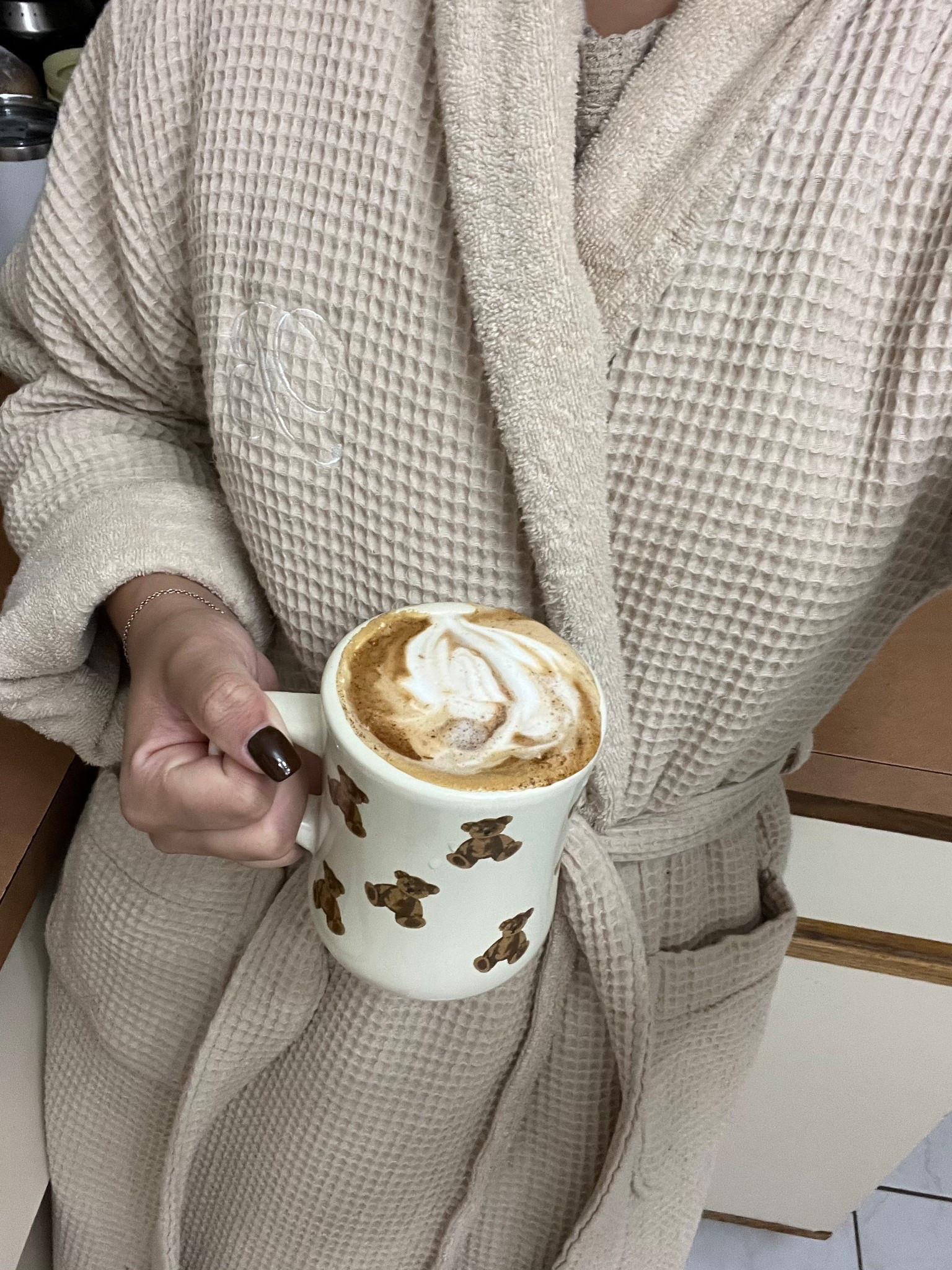 Comfy robe- waffle and terry lined 🧸 

#LTKStyleTip #LTKSaleAlert