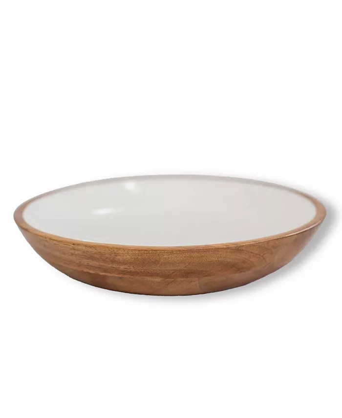Wood Plus Collection Mango Wood Serving Bowl, Large | Macy's