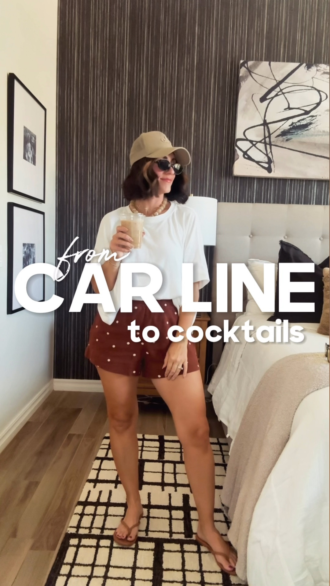 The set that does it all 🤎 Car line to cocktails with one easy switch — shop it all below!

	•	Target brown & white polka dot linen tank - small
	•	Target brown & white polka dot linen elastic waist shorts w/ pockets - small
	•	White tee - small

#LTKfindsunder50 #LTKstyletip #LTKSeasonal

#LTKootd #LTKSaleAlert #LTKOver40