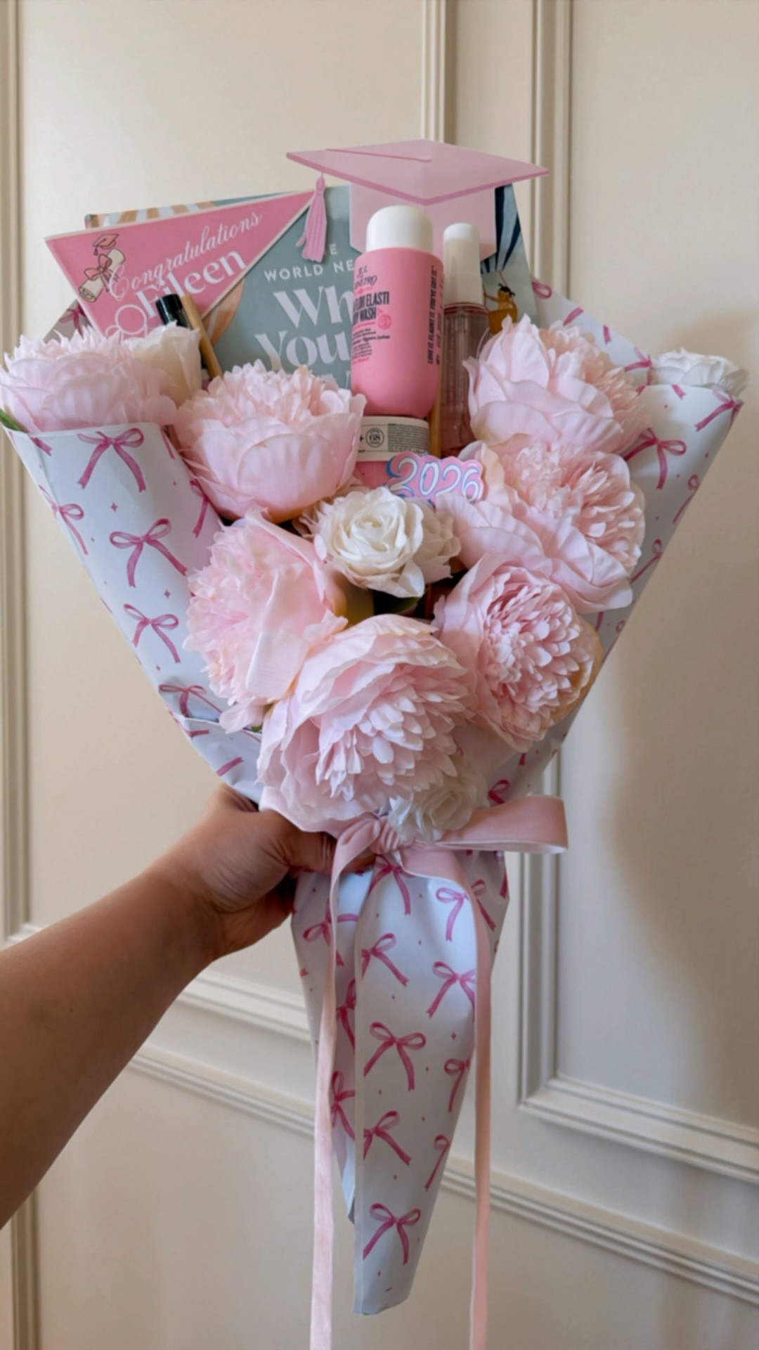 DIY BOUQUET-Kindergarten Graduation🎓🥹
This was bittersweet to create. A book, some beauty products and voila! 
#diygift #graduationgift #gradgift #gradbouquet

#LTKmomlife #LTKSeasonal #LTKKids