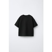 Zara - Basic Interlock T-Shirt - Black - 2 Years (36,2 Inches) - Kids | Zara US