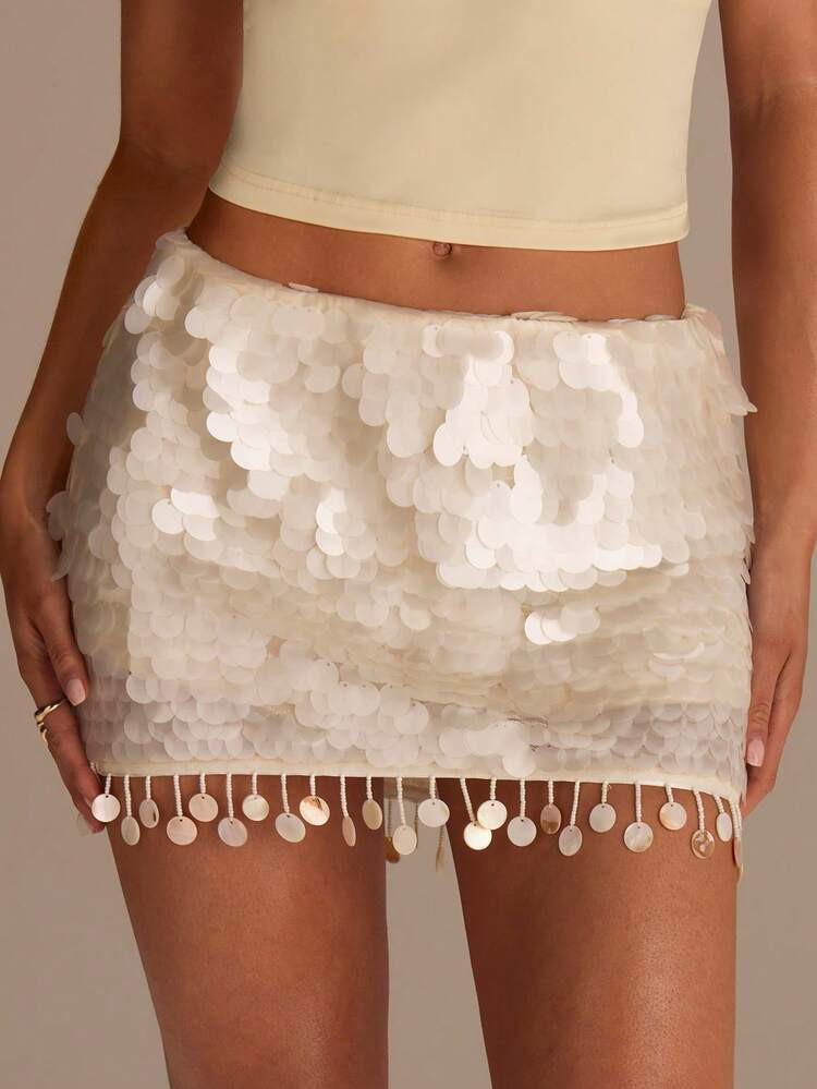 Sequin skirt | SHEIN