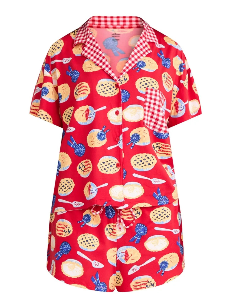 Way To Celebrate4.8 stars out of 69 reviews(4.8)|69 Way to Celebrate Women's Notch Collar Top and... | Walmart (US)