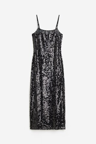 H & M - Slipkleid mit Pailletten - Schwarz - Damen | H&M (DE, AT, CH, NL, FI)