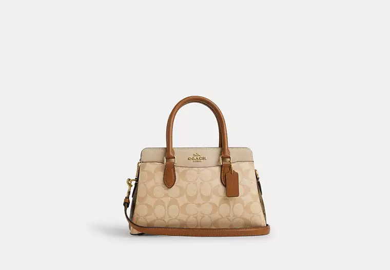 Mini Darcie Carryall Bag In Blocked Signature Canvas | Coach Outlet US