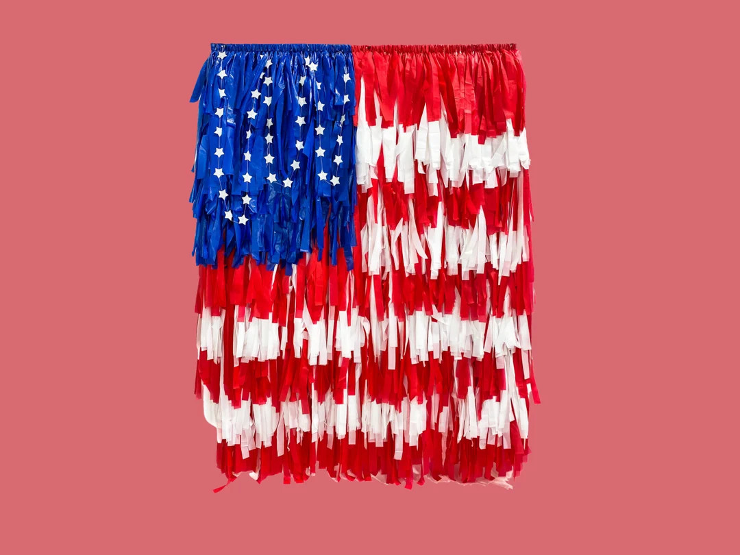 Home of The Brave American Flag Backdrop | 4th of July Party USA Backdrop Red White and Blue Part... | Etsy (US)