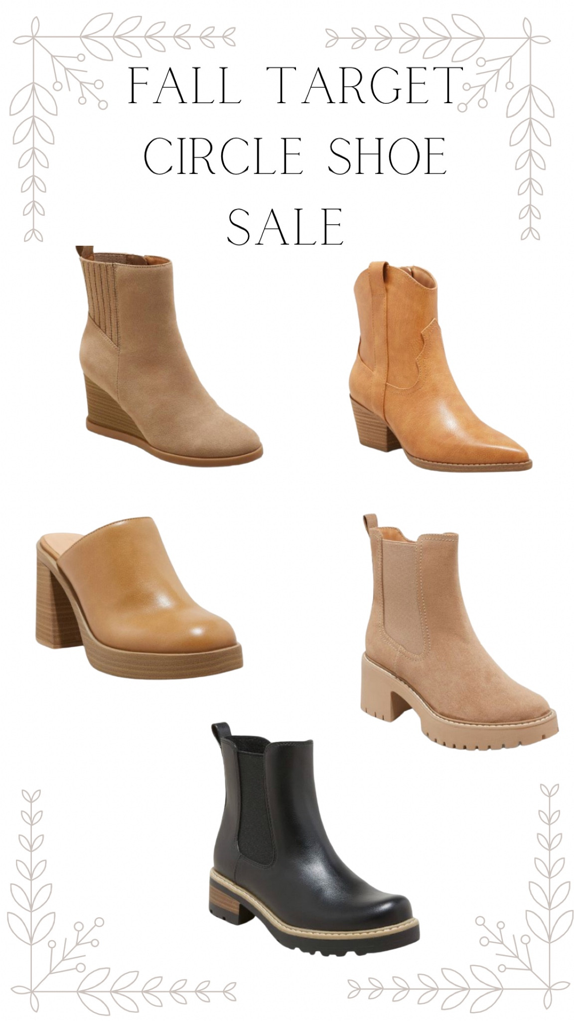 Target’s Circle Fall Shoe Sale!!!

#LTKshoecrush #LTKSeasonal #LTKfindsunder50