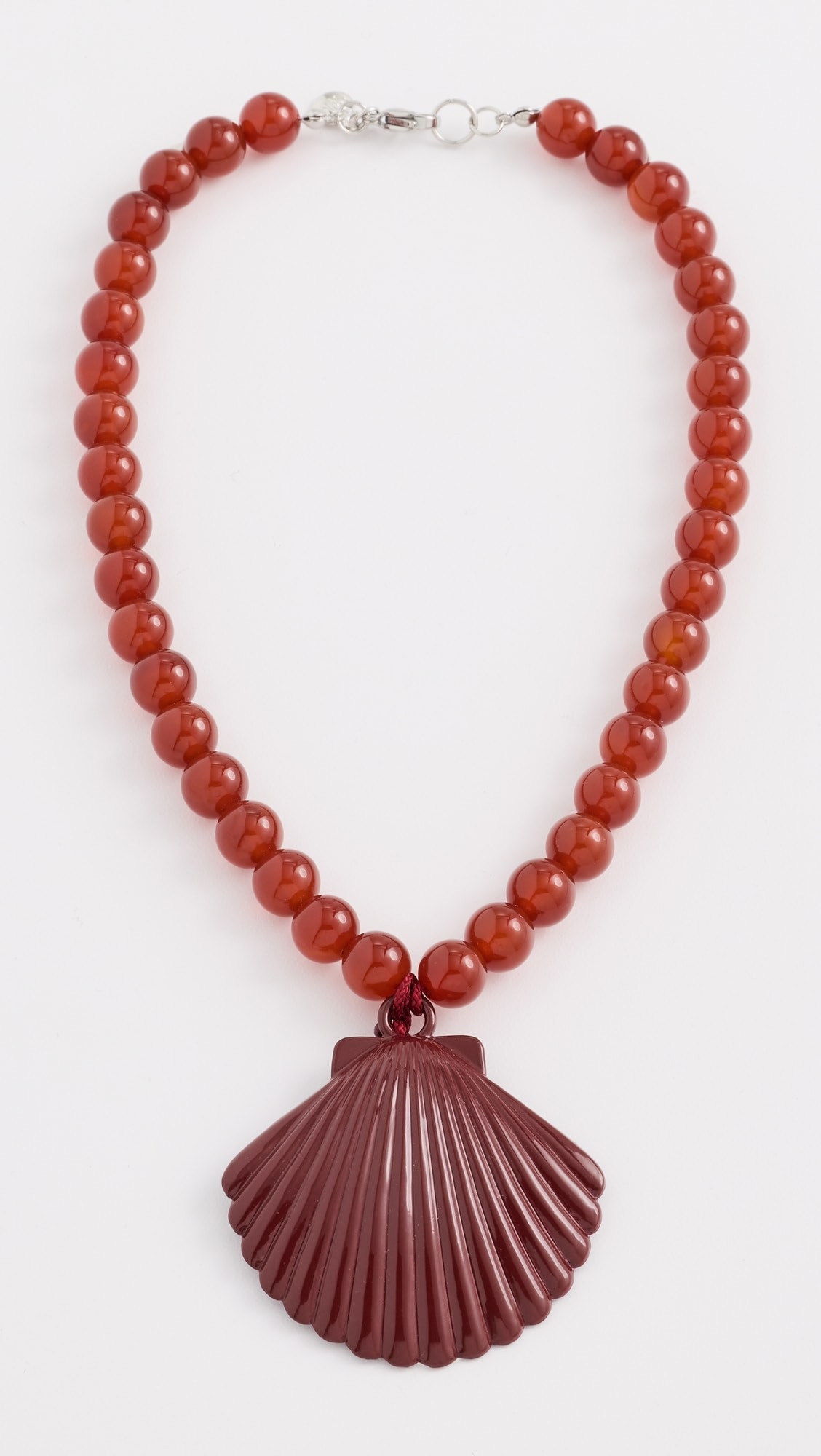 Wine Beaded Shell Necklace | Shopbop