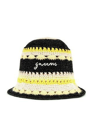 Cotton Crochet Bucket Hat
                    
                    Ganni | Revolve Clothing (Global)