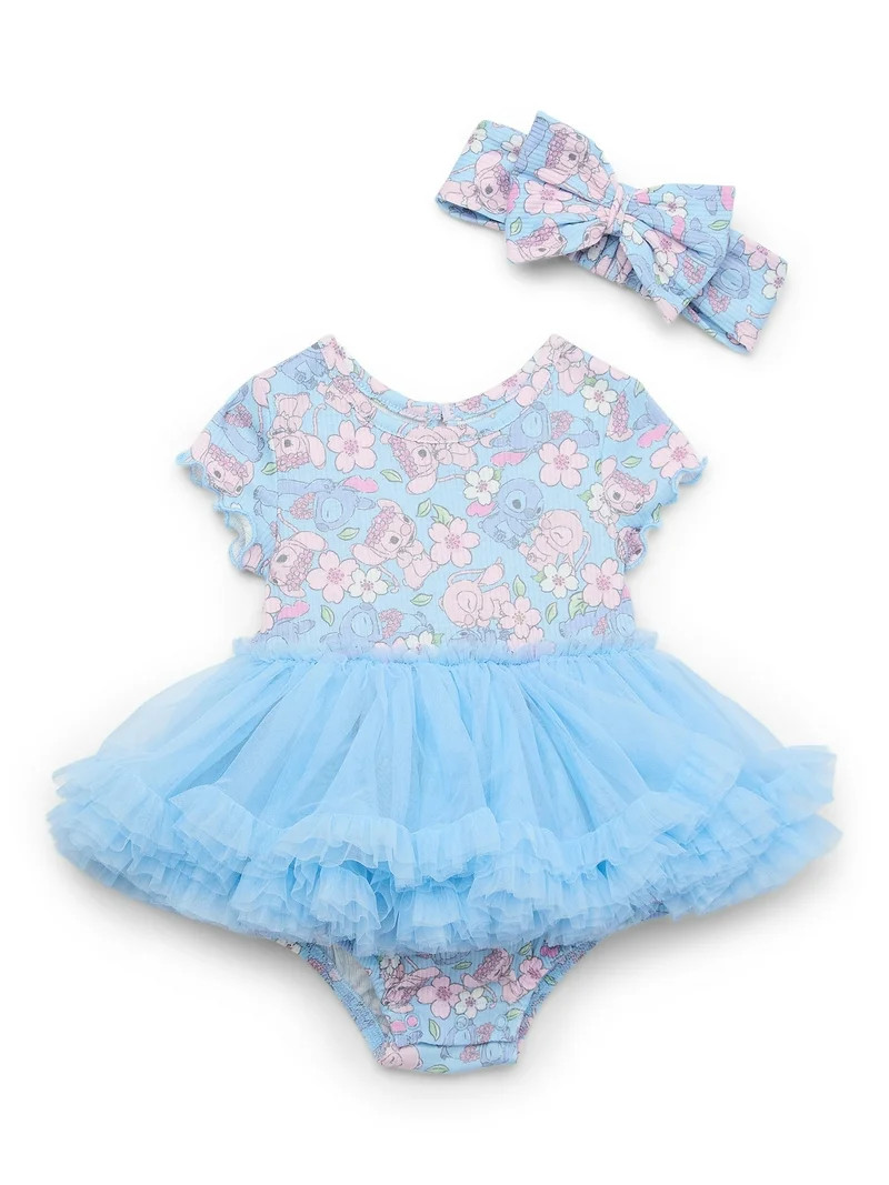 Stitch Baby Girl Tutu Set, 2-Piece, Sizes 0-24 Months | Walmart (US)