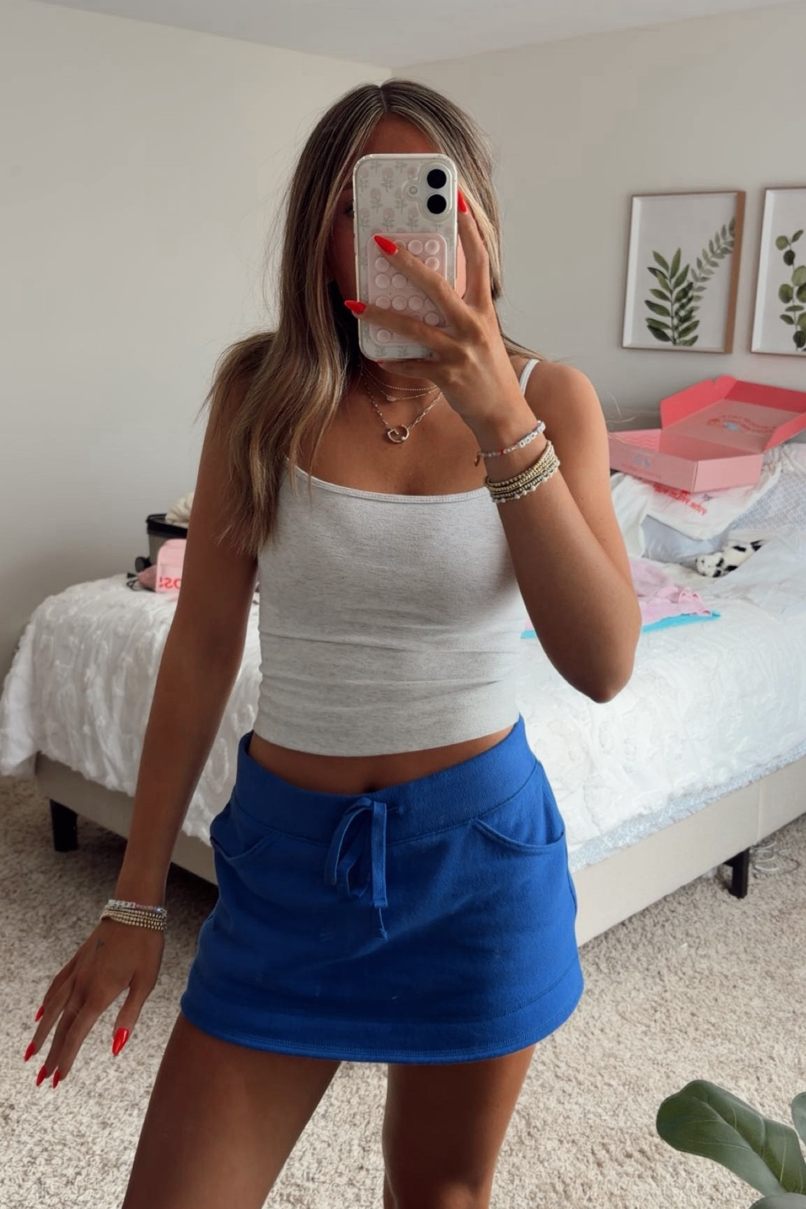 I get so many questions about this sweat skort!! Mine is from Hollister, and I couldn't love it more. The blue color is more than perfect and great for the summer. I've been wearing mine with a grey tank or simple T-shirt from garage. This skirt has built in shorts, adjustable strings, and is the perfect length. If there is one piece of clothing to add to your wardrobe this summer, make it this hollister sweat skort!!

#LTKHollister #sweatskort #trendingoutfit #summeroutfit #ootd #outfitinspo #summerfashion 

 

 #LTKdayinmylife #LTKootd #LTKActive