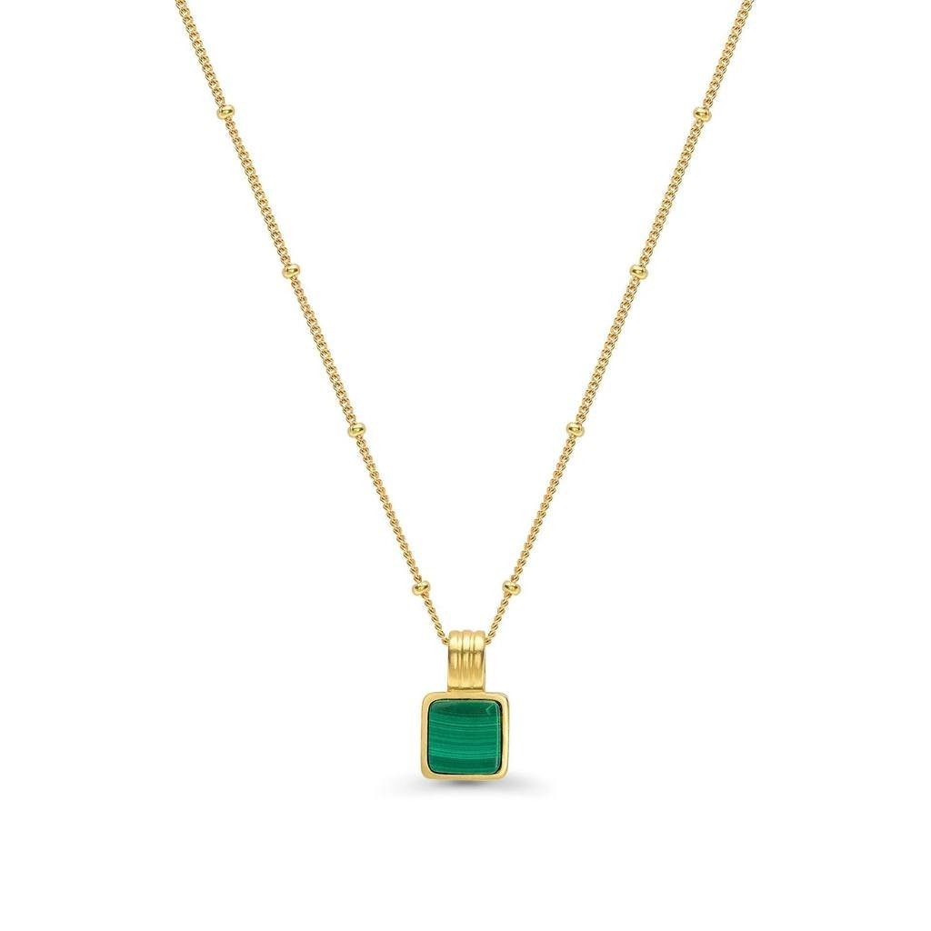 Lucy Williams Square Malachite Necklace | Missoma