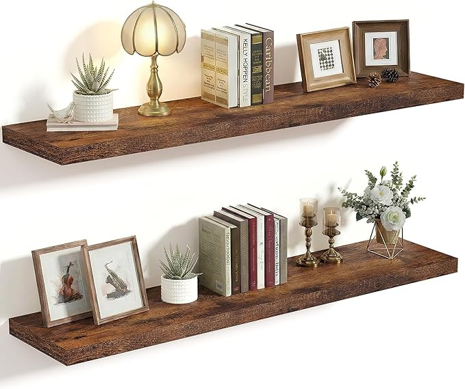 Vivelove 10 Inch Deep Floating Shelves 36 inch Long, 36 x 10 Wide Wall Shelves with Invisible Bra... | Amazon (CA)