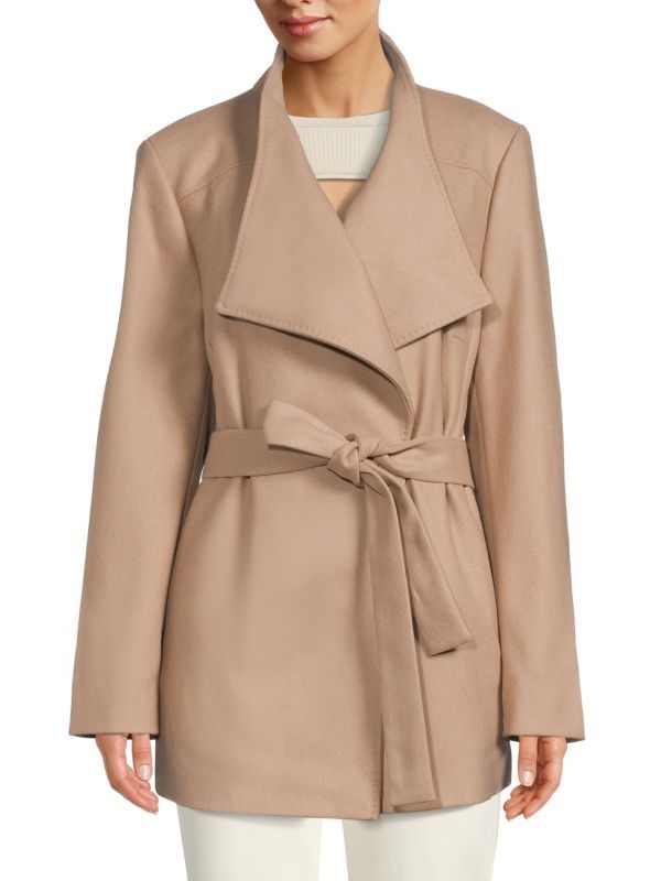 Rytaa Belted Wool Blend Coat | Saks Fifth Avenue OFF 5TH