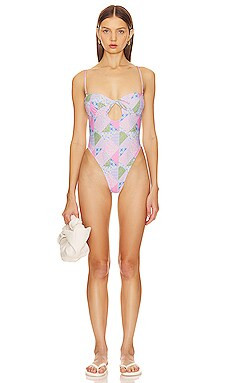 Lovers and Friends in A Haze One Piece in Multi Patchwork from Revolve.com | Revolve Clothing (Global)
