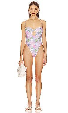 Lovers and Friends in A Haze One Piece in Multi Patchwork from Revolve.com | Revolve Clothing (Global)