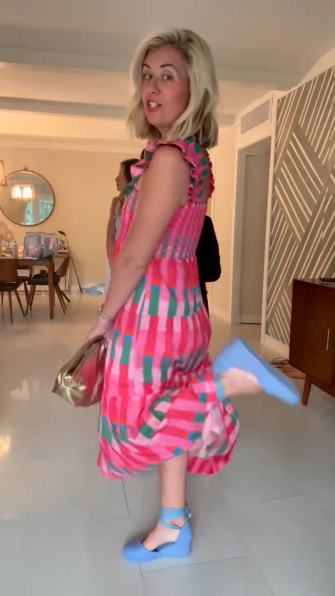 Family Fit Check….Night 2! I’m wearing this gorgeous Avara dress in xs and 8 shoe. I mean how cute are these blue shoes?!? 

#LTKKids #LTKmomlife #LTKootd