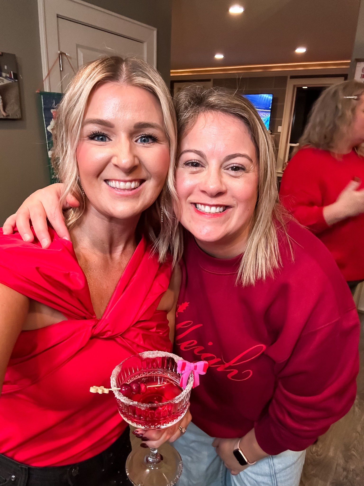 LOVE this Holiday party top from Loft 

The host had the CUTEST vintage looking martini glasses. I honestly couldn’t believe they were from Amazon. Such high quality! 

Grab your true size 

#LTKFindsUnder50 #LTKHoliday #LTKSaleAlert