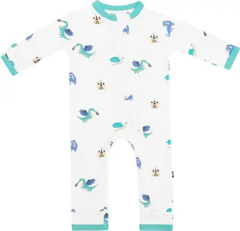 Kyte BABY Castle & Dragon Print Zip-Up Romper | Nordstromrack | Nordstrom Rack
