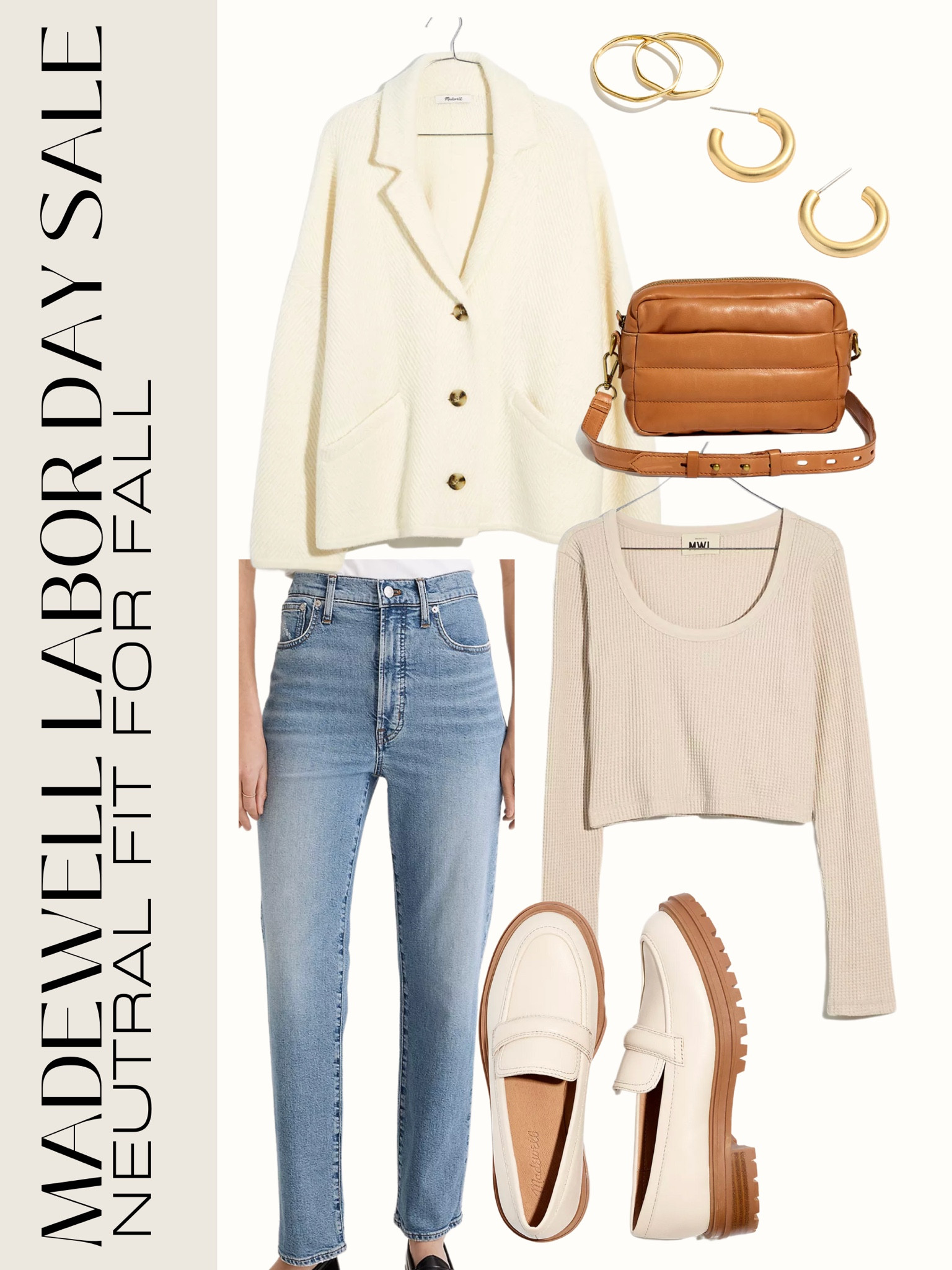 Neutral fit for fall. Save 30% off at Madewell with the code pumpkinspice coat, basics, jeans, loafers, bumbag, hoops

#LTKSeasonal #LTKsalealert #LTKSale