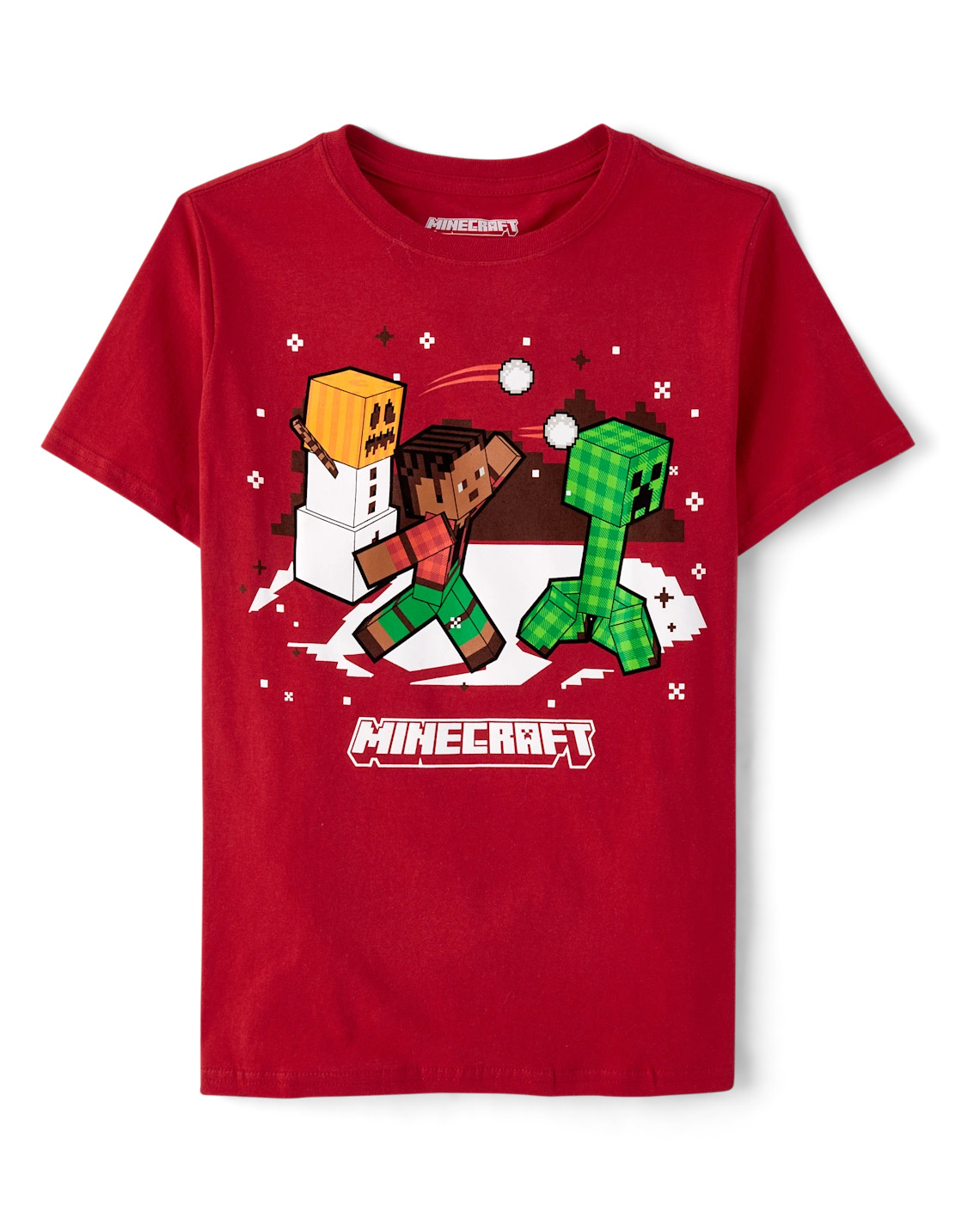 Boys Minecraft™ Christmas Graphic Tee - red | The Children's Place