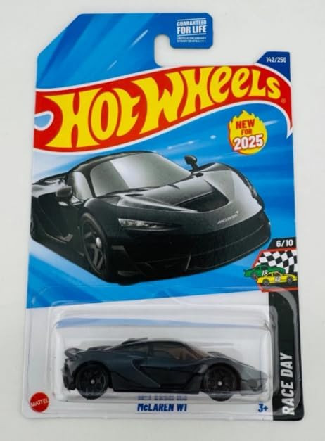 Hot Wheels McLaren W1 [Black] Race Day 6/10, 142/250, New for 2025! 1:64 Scale Diecast Vehicle | Amazon (US)