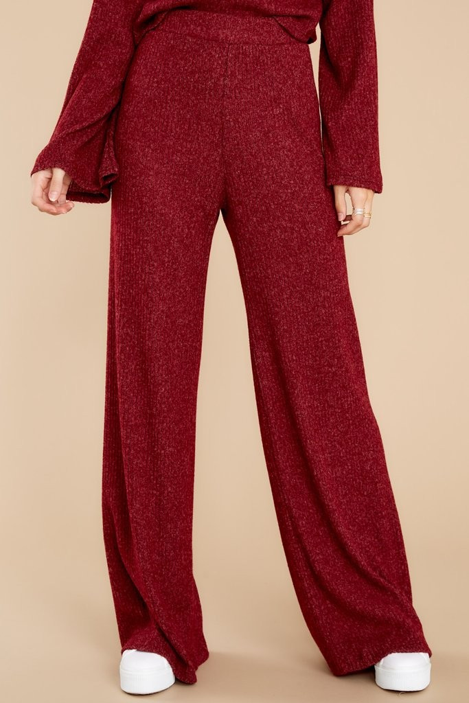 Just Casual Wine Pants | Red Dress 