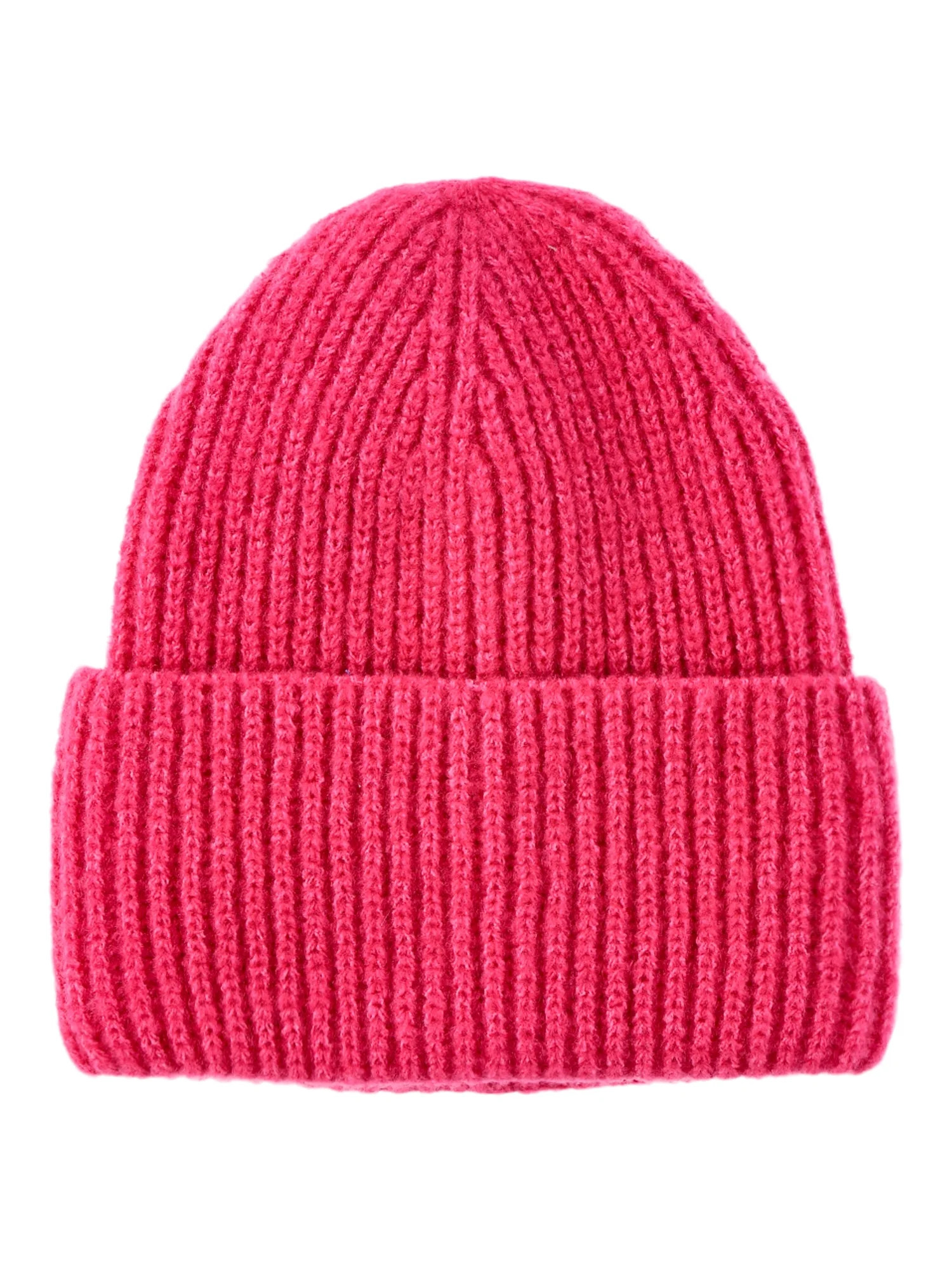 No Boundaries Women's Ribbed Fisherman Winter Beanie, Pink Haze | Walmart (US)