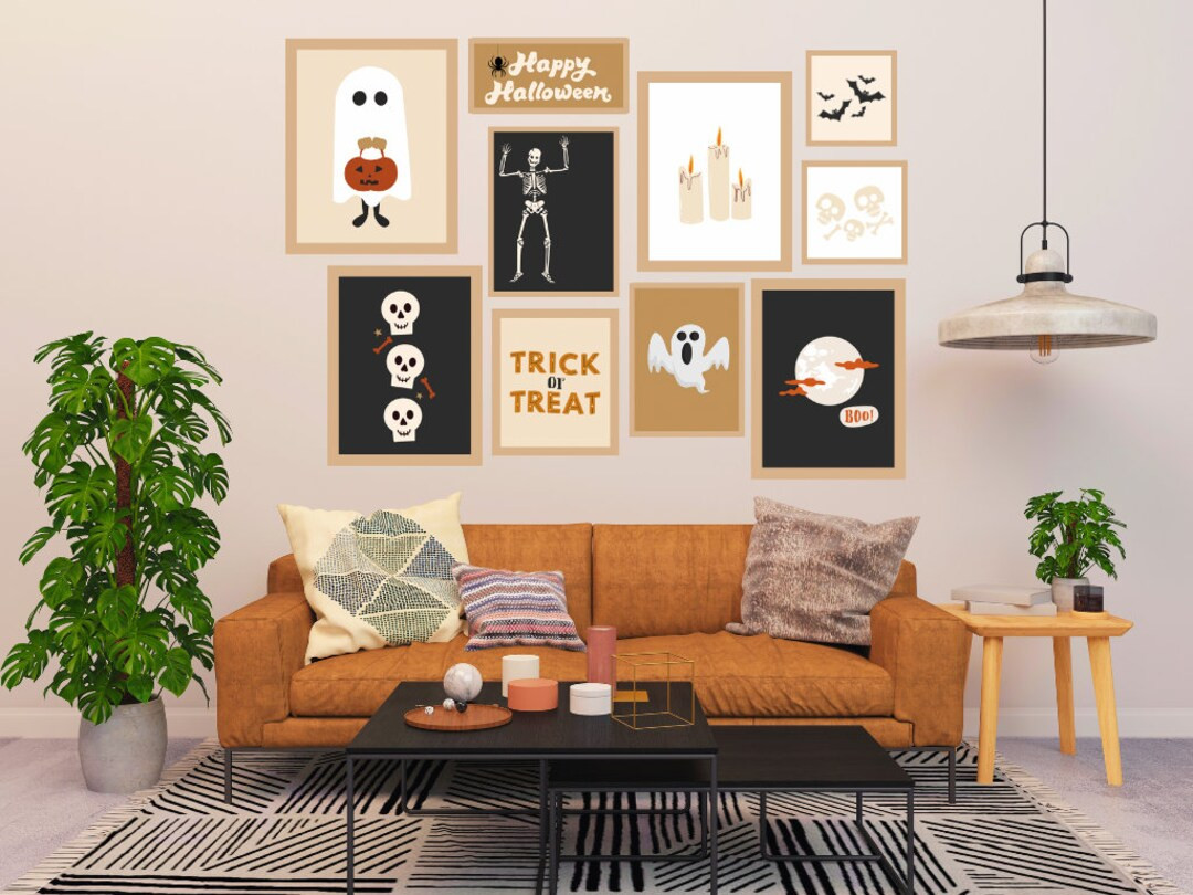 Halloween | Spooky Season | Boho | Neutral | Printable Wall Art | Digital Download | Etsy (US)