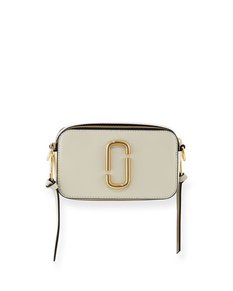 Snapshot Coated Leather Camera Bag | Neiman Marcus