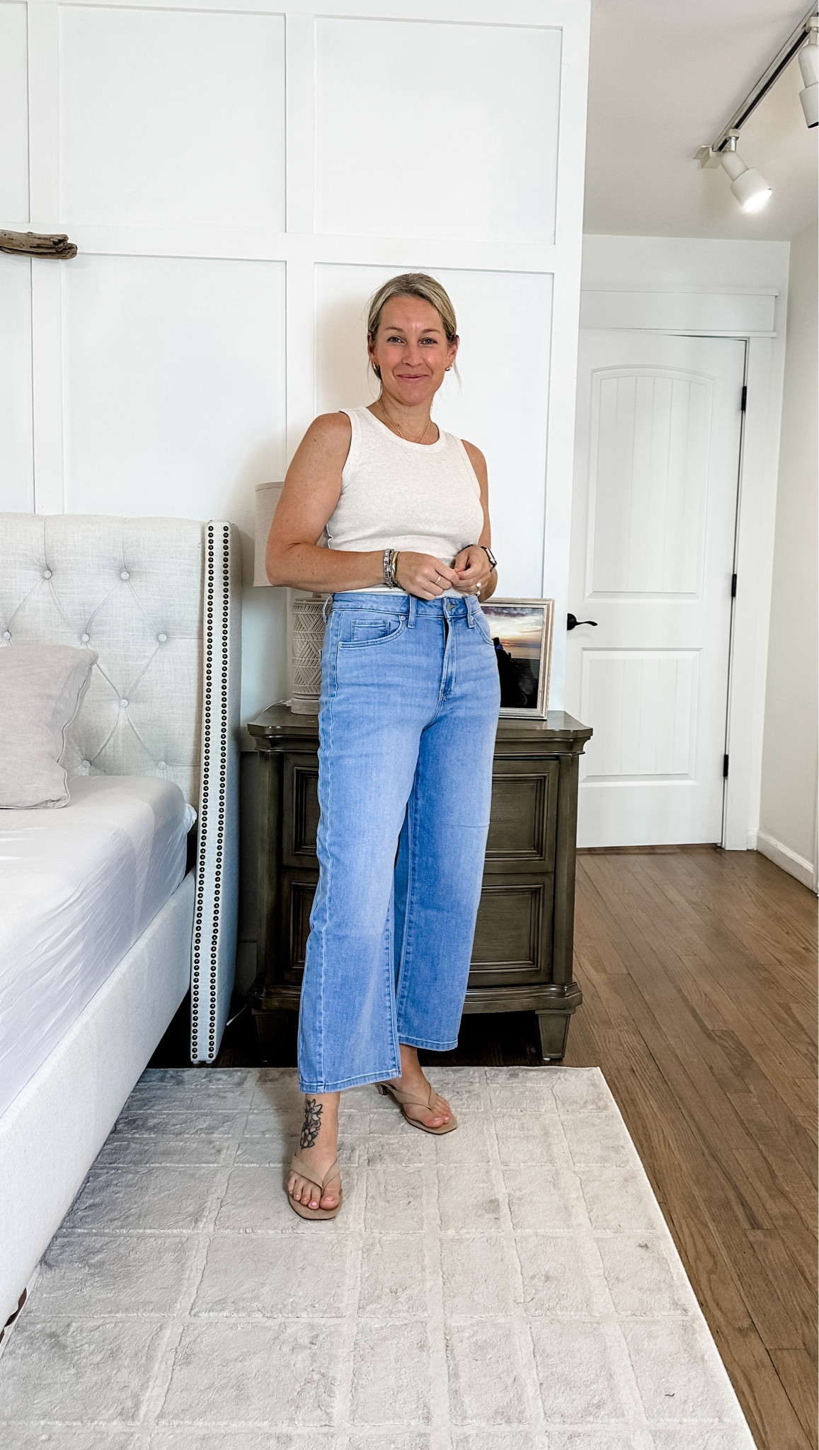 Such an easy and elevated outfit! 
Medium top and 39 jeans. All budget friendly!!!

#LTKootd #LTKMidsize #LTKPetite