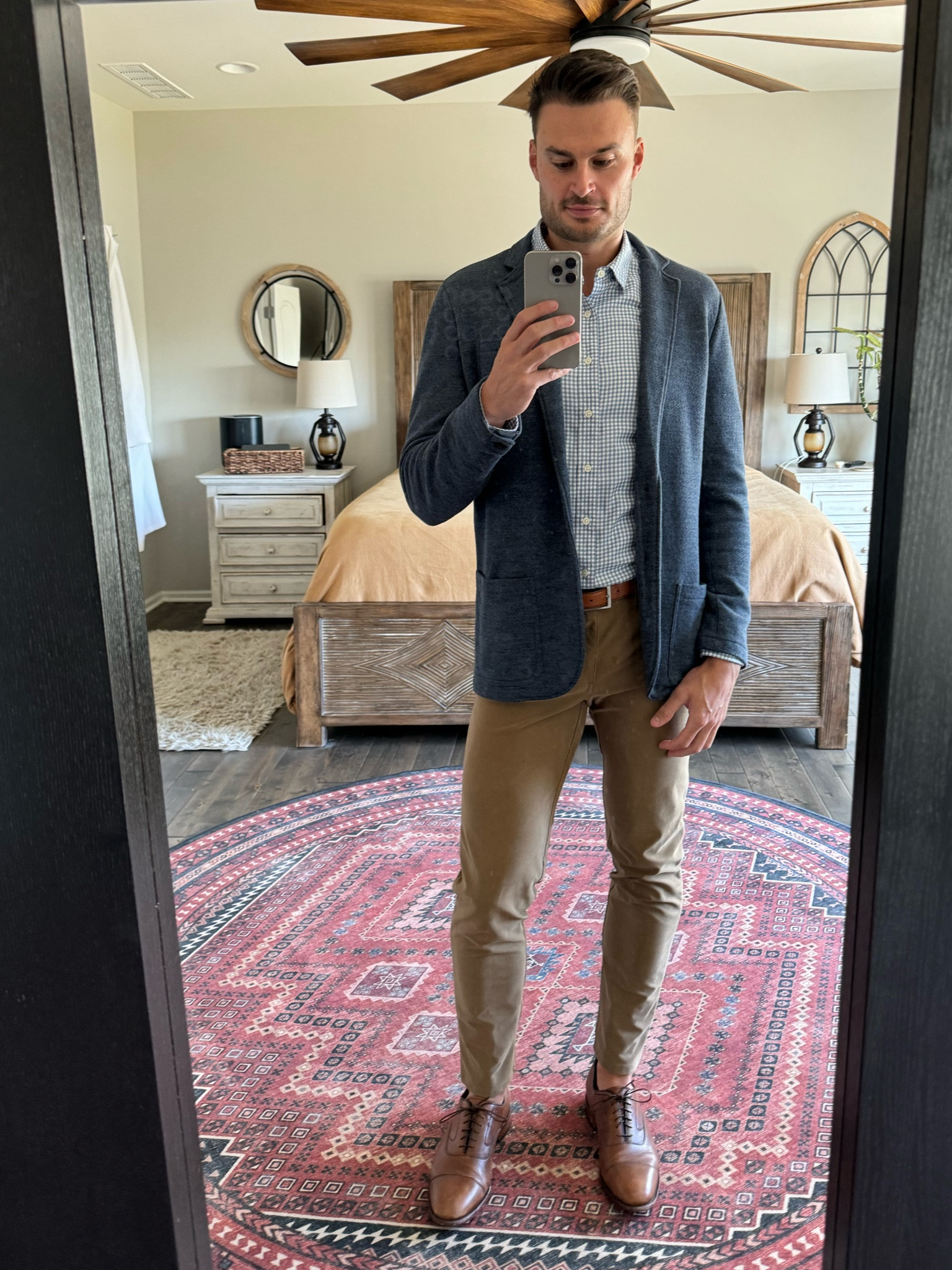 Business casual outfit for today’s client meetings. Large Tall blazer from Faherty. Large Tall button down Dorothy print from Faherty. 32x34 slacks from Lululemon.

#LTKstyletip #LTKmens #LTKworkwear
