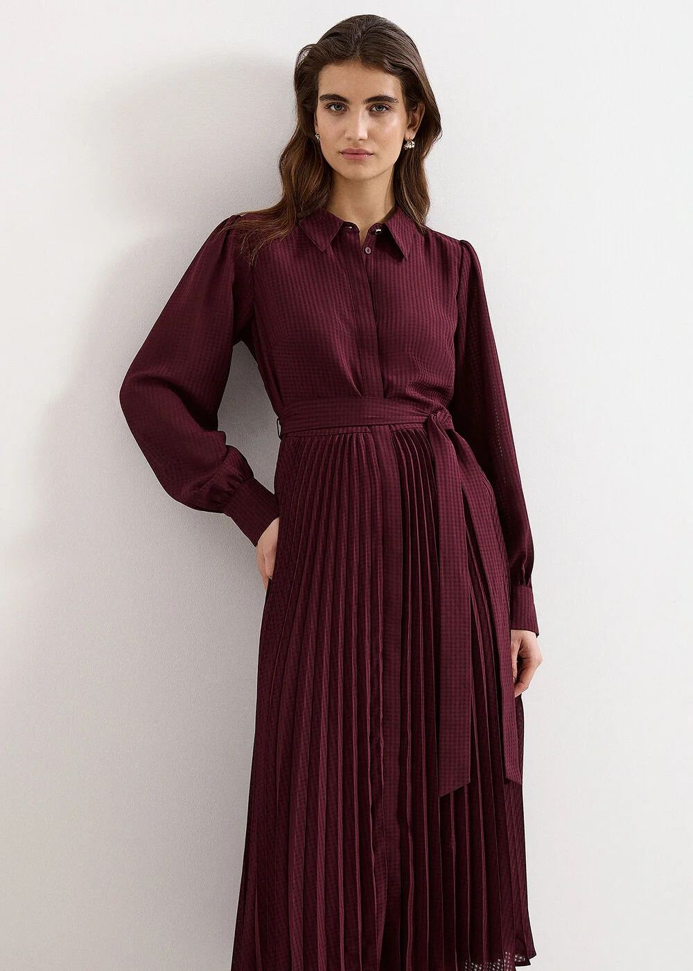 Ren Pleated Shirt Midi Dress | Phase Eight UK | | Phase Eight