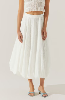 Kissel Eyelet Bubble Maxi Skirt | ASTR The Label (US)
