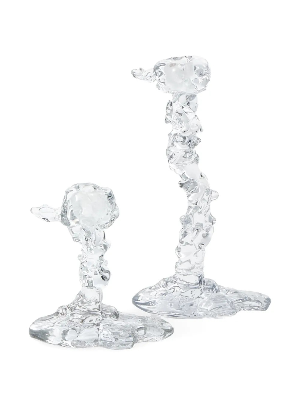 POLSPOTTEN Drip Glass Candle Holder (25cm) | Neutrals | FARFETCH | Farfetch Global