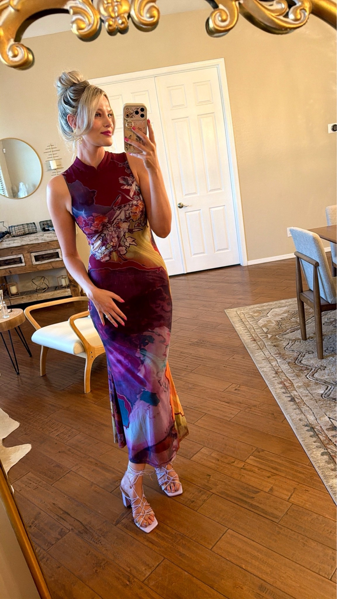 Bodycon mesh print dress from Amazon 💟