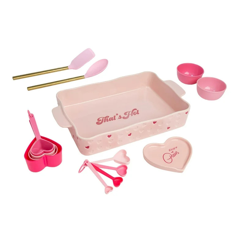 Paris Hilton 14 Piece Sliving Lasagna Set, Pink | Walmart (US)