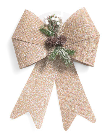 Flax Pinecone Bow | TJ Maxx
