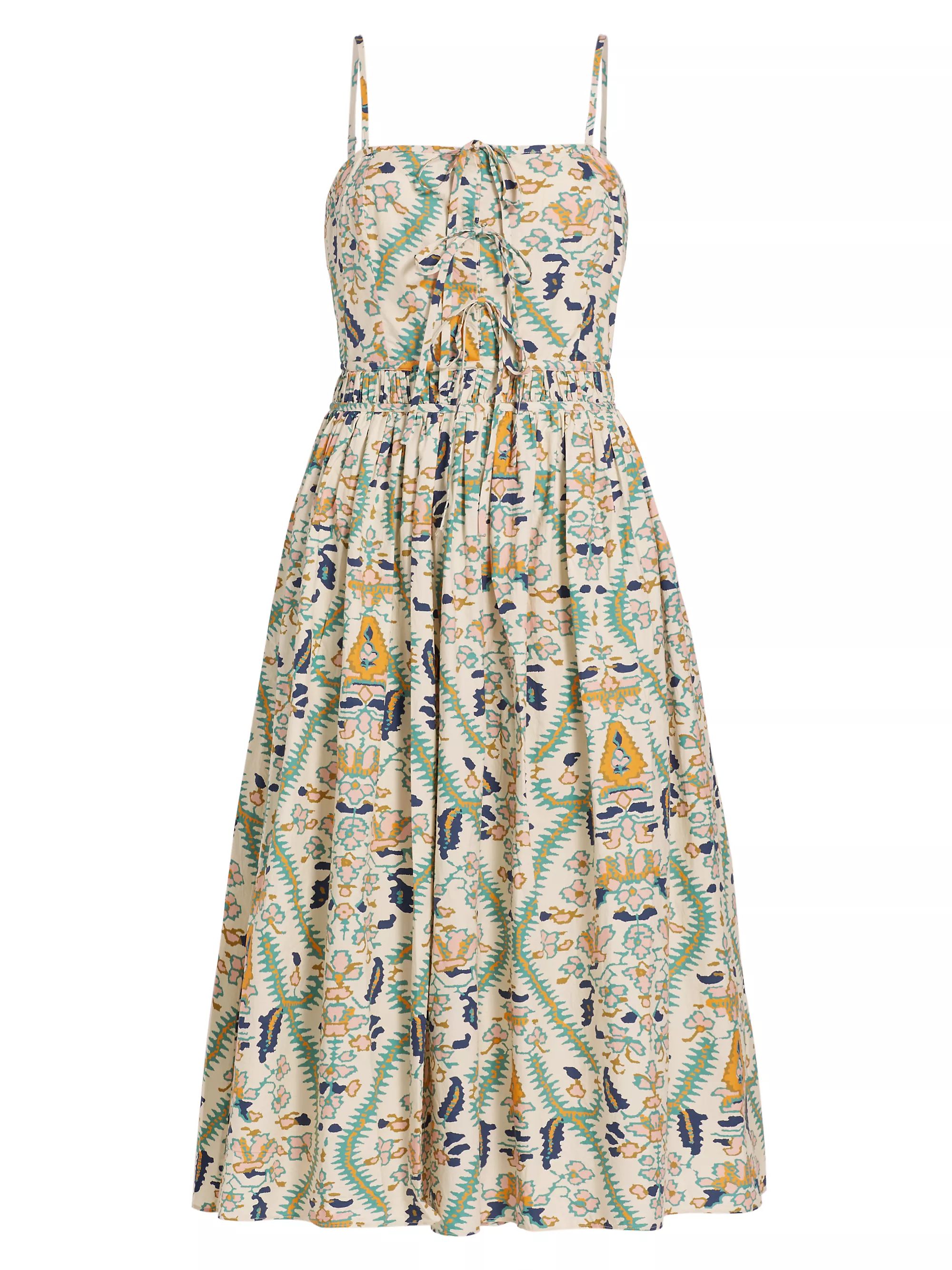 Katrina Geometric Cotton Midi-Dress | Saks Fifth Avenue