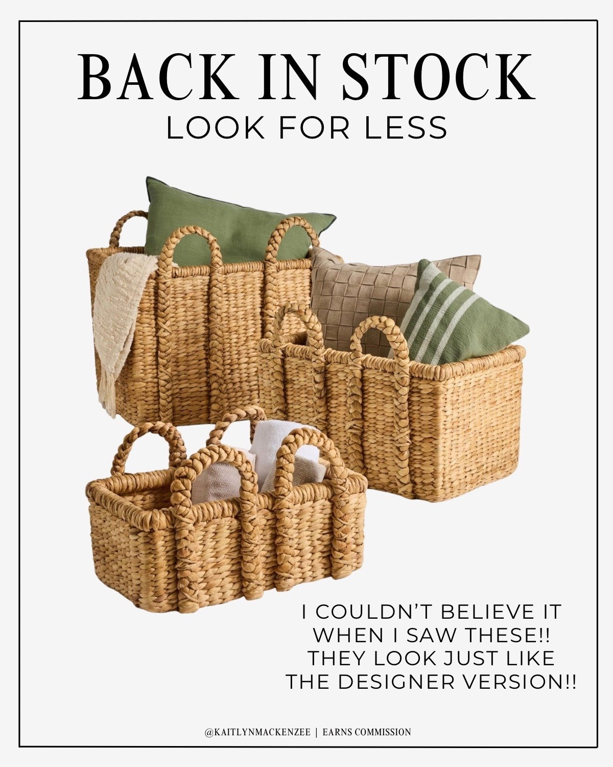 The super viral pottery barn look for less baskets are finally back in stock on Amazon! The large one is so large it can fit tonsss of blankets in it!

🏷️ Pottery Barn baskets, Pottery Barn look for less, Amazon home decor, affordable home decor, designer look for less, woven baskets, neutral home decor, organic home decor, Amazon finds

#AmazonFinds #HomeDecor #LookForLess #PotteryBarn #AffordableDecor

#LTKOver40 #LTKHome