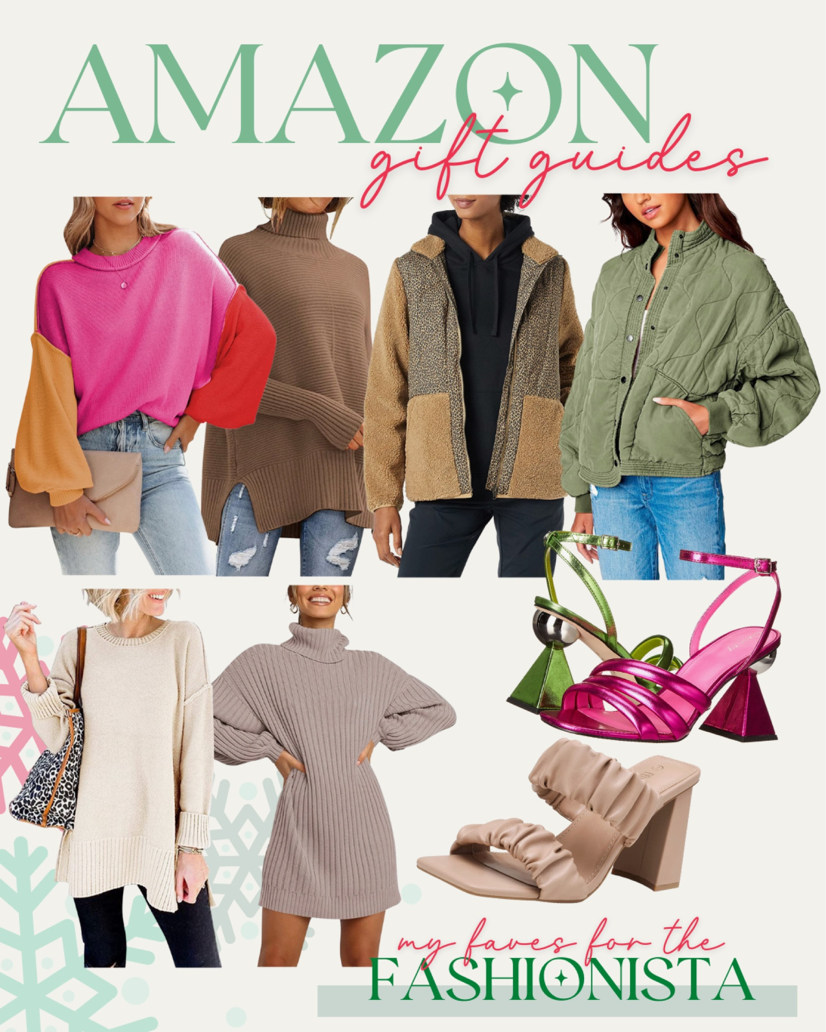 Amazon Gift Guides 
My picks for the fashionista 

#amazon #primegifts #fashionista #giftsforthefashionista #fashionlover 

#LTKstyletip #LTKHoliday #LTKGiftGuide