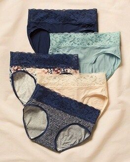 Soma Super Soft Signature Lace Hipster 5 Pack | Soma Intimates