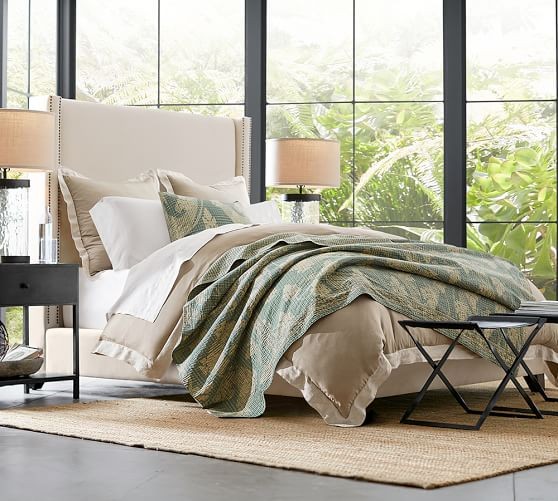 Harper Upholstered Tall Bed | Pottery Barn (US)