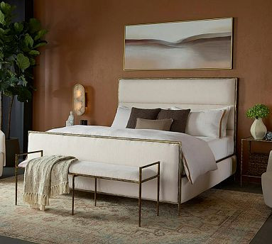 Karina Upholstered Platform Bed | Pottery Barn (US)