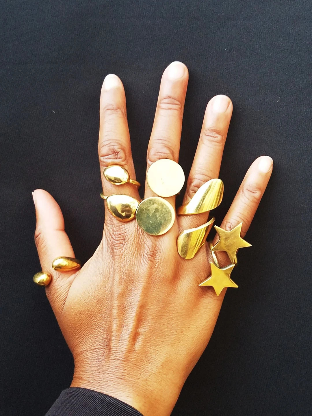 5 Adjustable Brass Rings, Wholesale brass rings, Gift for Women, African brass rings | Etsy (US)