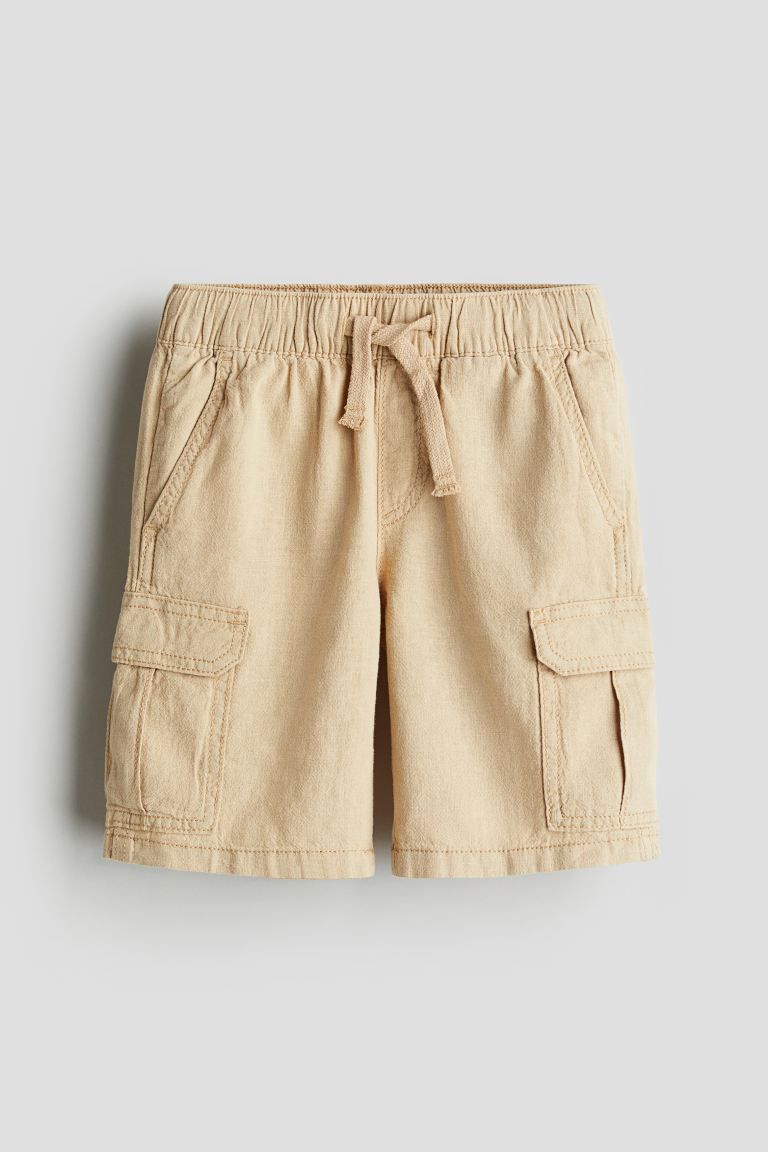 Linen-blend Cargo Shorts | H&M (US + CA)