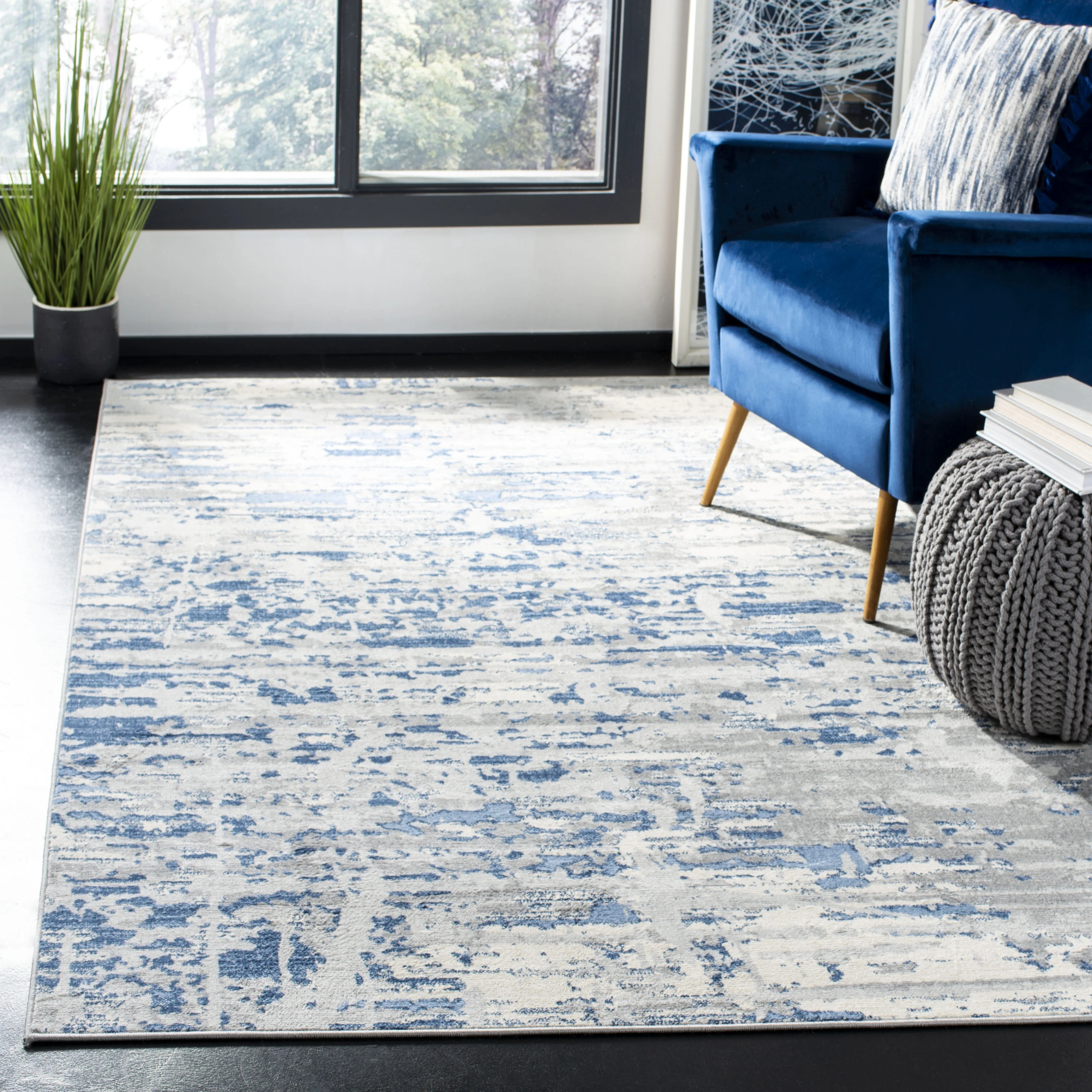 Safavieh Jasper Brandt Abstract Overdyed Area Rug or Runner - Walmart.com | Walmart (US)