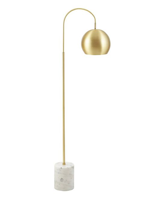 Main & Green Indoor Floor Lamps Gold - Gold Halsey Floor Lamp | Zulily