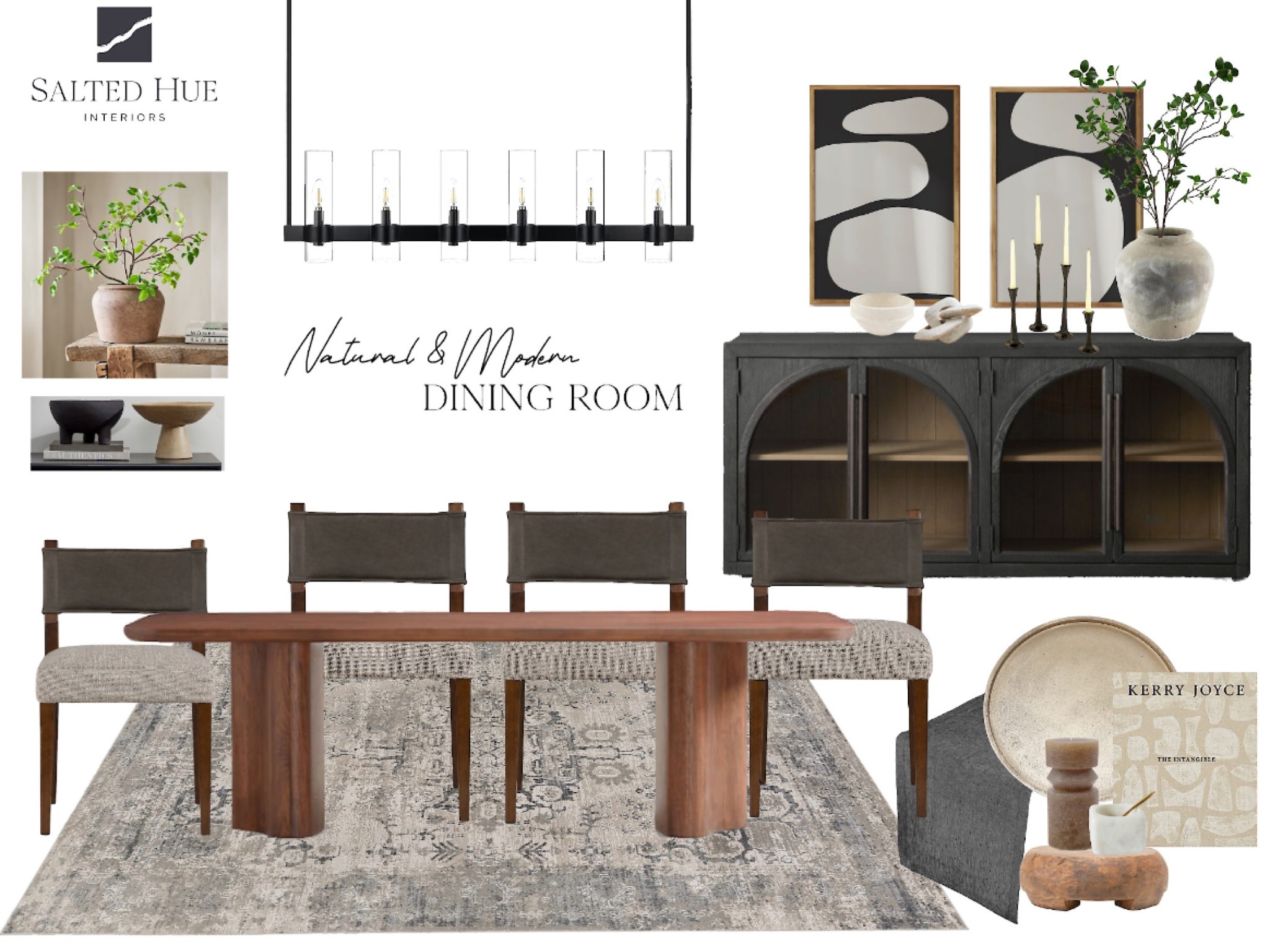 This natural and modern dining room will bring your home to the next level! Shop our other boards to find some of the great decorative items in the bottom right corner! 

#LTKhome #LTKstyletip